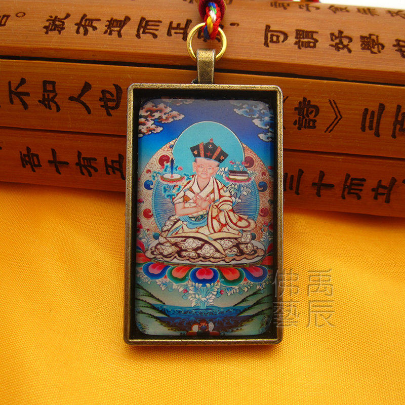 YC4816 New Boutique Large Rectangular Karmapa Buddha Necklace Puja Pendant Can Be Customized Buddha Statue Pendant