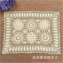 Manual Crochet Hollowed-out Table Cloth Table Flag American Countryside Nostalgia Sofa Towels Nordic Tea Boudodo Multidimensioned