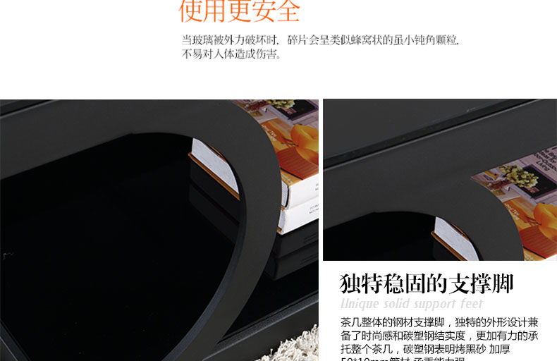 Shangqin kính cường lực bàn cà phê văn phòng căn hộ nhỏ đơn giản hiện đại nội thất phòng khách phòng trà bàn trà bàn nhỏ - Bàn trà bàn sofa hiện đại