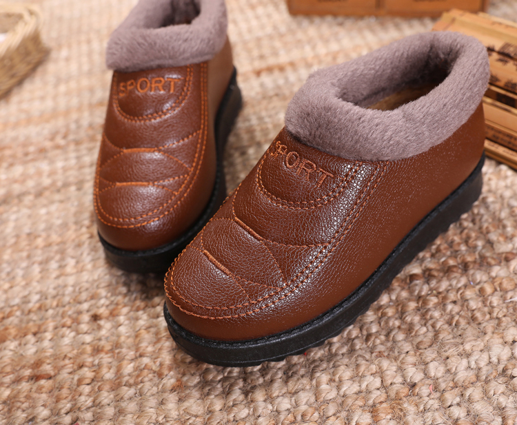 Mùa đông đặc biệt cộng với giày vải nhung Bắc Kinh cũ Giày nữ bằng vải cotton cao giúp giày chống trơn dày dày không thấm nước giày boot nữ xịn