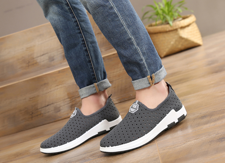 Giày Bắc Kinh cổ điển giày đế mềm đế mềm chống trượt mùa hè thể thao nam giày lưới thoáng khí giày đế thấp giày sneaker