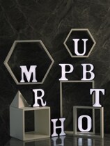 led luminous character decoration ins Net red shop creative clothing store bar shape mini number English letter lamp