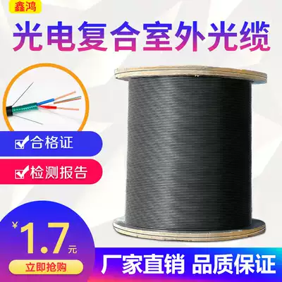Photoelectric composite cable 4-core 6-core 8-core 12-core single-mode fiber power cord composite cable armor overhead