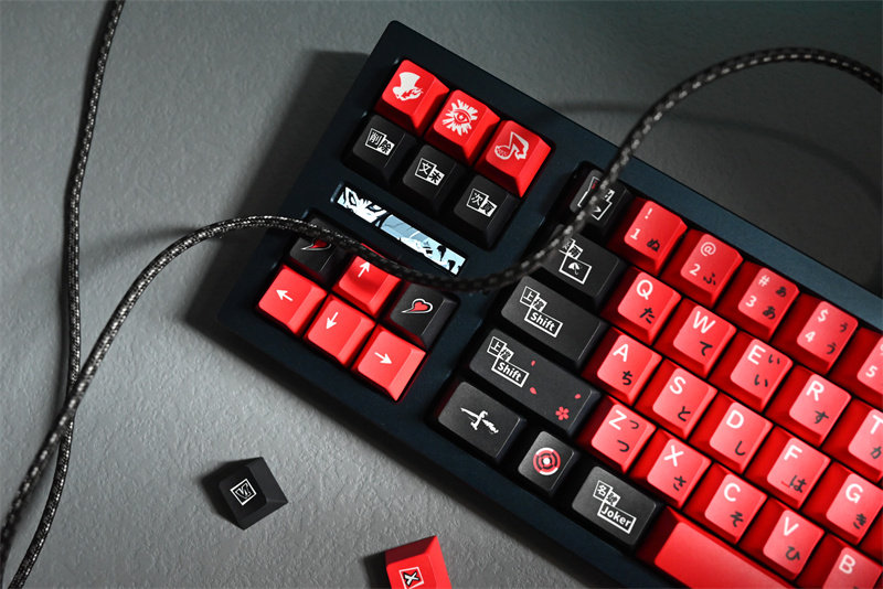 12er-Set Custom Keycaps – Genshin Impact Ke Qing Design, PBT, 5-seitig Bedruckt, Cherry Profile Für Mechanische Tastaturen