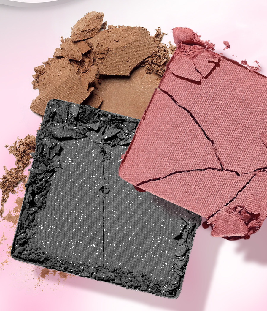 Тени для век veecci唯资眼影盘唯姿五色腮红修容哑光珠光闪片紫色绿色粉大地色