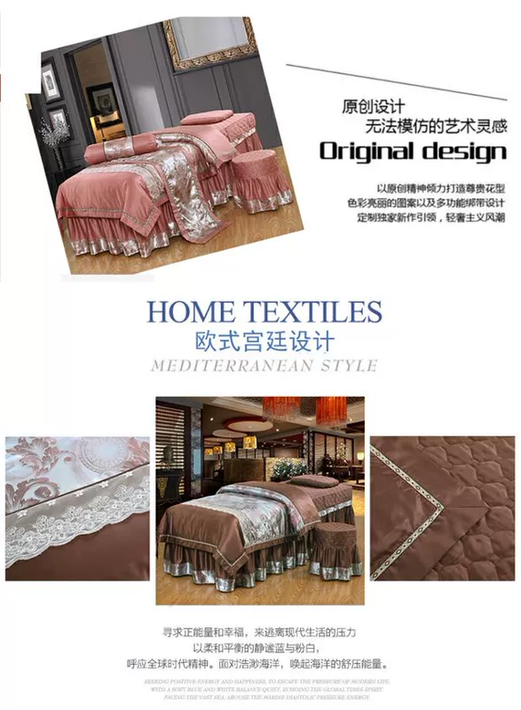 Một gia đình bốn mới cao cấp phong cách châu Âu Sheets giường vẻ đẹp bedspread lụa bông chăn tùy chỉnh dầu gội đầu trị liệu massage - Trang bị tấm