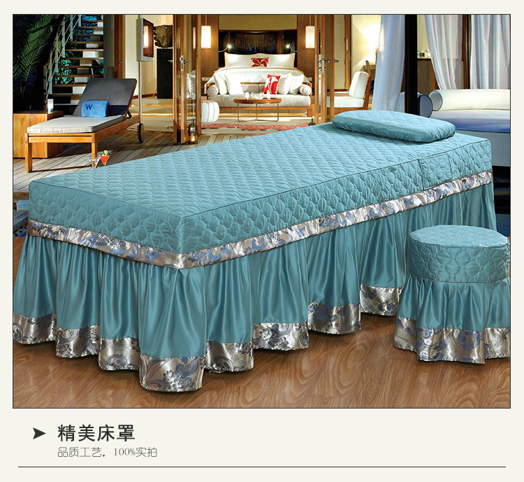 Beauty salon bốn mảnh vẻ đẹp trải giường Châu Âu bốn mảnh massage đặc biệt massage cao cấp nhỏ giường sang trọng trải tấm