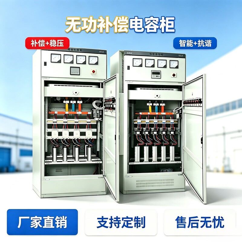 Power Factor Correction Cabinet, Local Automatic Intelligent Anti-Harmonic Composite Switching Device, High and Low Voltage Distribution Complete Set of Cabinets Power Factor Correction Cabinet, Local Automatic Intelligent Anti-Harmonic Composite Switching Device, High and Low Voltage Distribution Complete Set of Cabinets