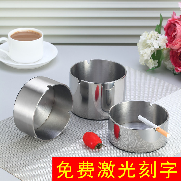 304 Stainless Steel Ashtrays Ram Windproof minimalist creative personality Custom all-metal durable male gift-Taobao