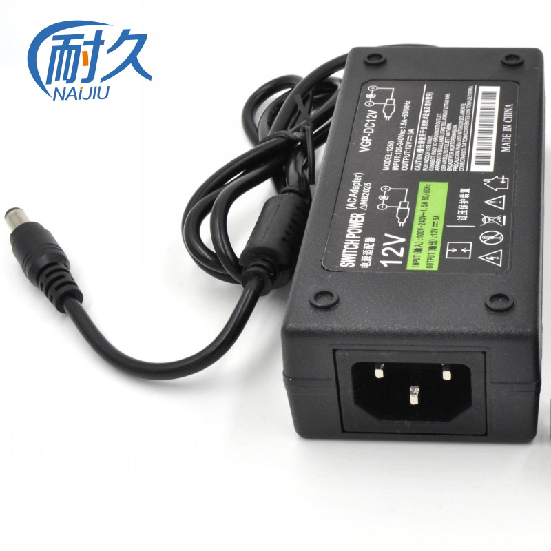 LCD display 12V5A power adapter 12V4A switch power cord monitoring LED light screen 12V3A power supply