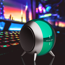 Bluetooth small audio portable small home wireless overweight subwoofer large volume steel gun card 3d surround