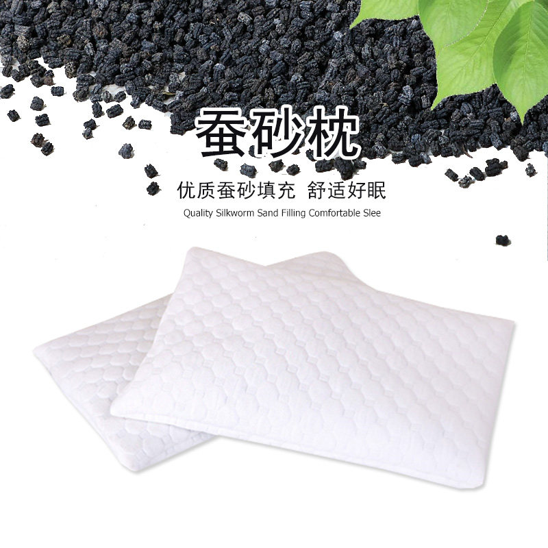 Silkworm Sand Child Pillow Baby Newborn Pillow Kindergarten Pillow Four Seasons 0-3-6-10 Year Old Kindergarten School Bed Goods