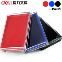 Del 9864 red ink pad red ink pad box Red Ink ink print large blue ink pad blue ink Square