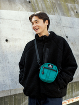 BENT IDEA winter double-sided Padded cashmere lamb coat male couple black stand-neck jacket tide tide