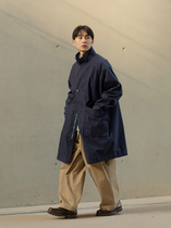 BENT IDEA 2021 spring new Japanese simple big pocket long windbreaker men and women loose coat