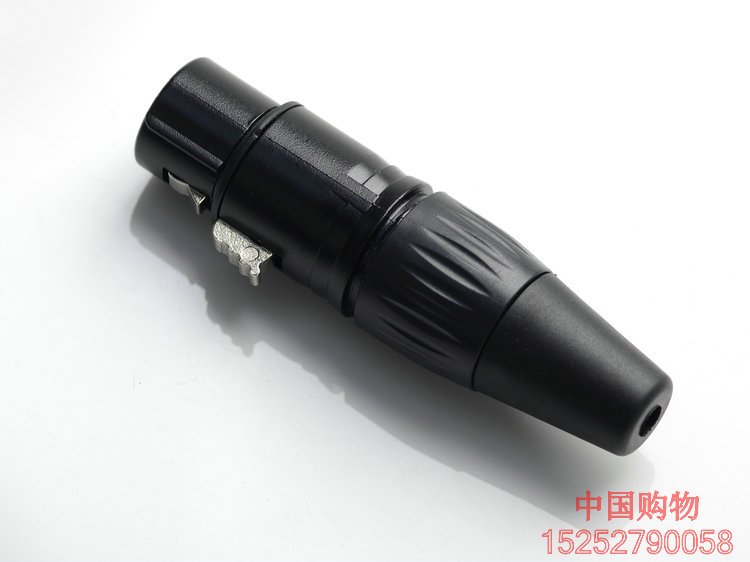 Mixer Ghicheng Four-pin mother Carnon dance stage Light signal four-core 4 hearts mother head black gold plated needle Caron