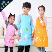 Childrens apron painting waterproof boys and girls baby food cover anti-fouling children sleeveless cartoon custom LOGO