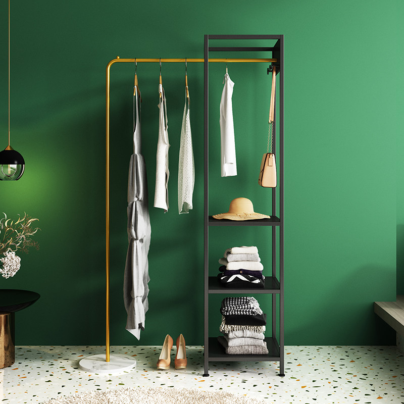 Clothes frame on the floor hanging rack in Nordic network red in wind bedroom light luxury changing frame multi-function