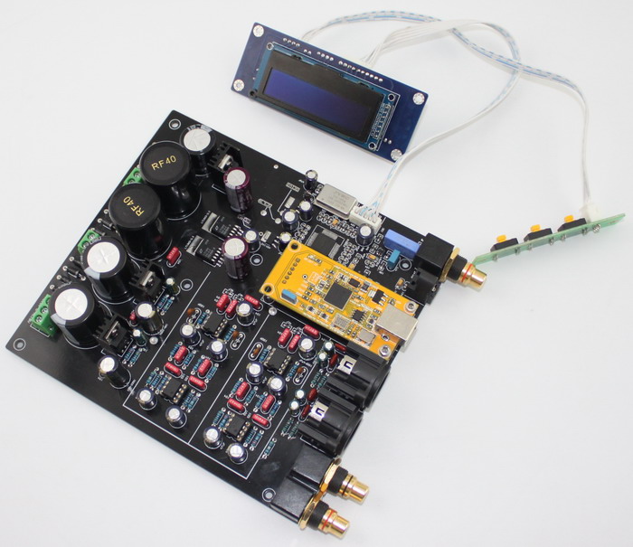 YJ00126-ES9018 OLE Display Deluxe DAC Decoder Board (excluding U8 daughter card)