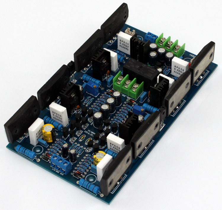 Sanken 2SA1494 2SC3858 high-power dual-channel HiFi power amplifier board fever grade pure post-stage stage