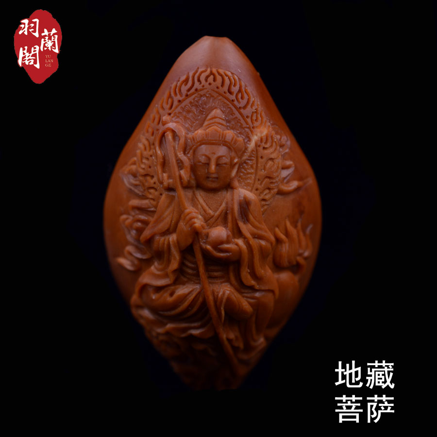 Hankaku Olive Nuclear Single Seed Ground Stash of Bodhisattva Old Oil Nuclear Single Soowork Artisanal Engraving Men's Boutique Pendant 