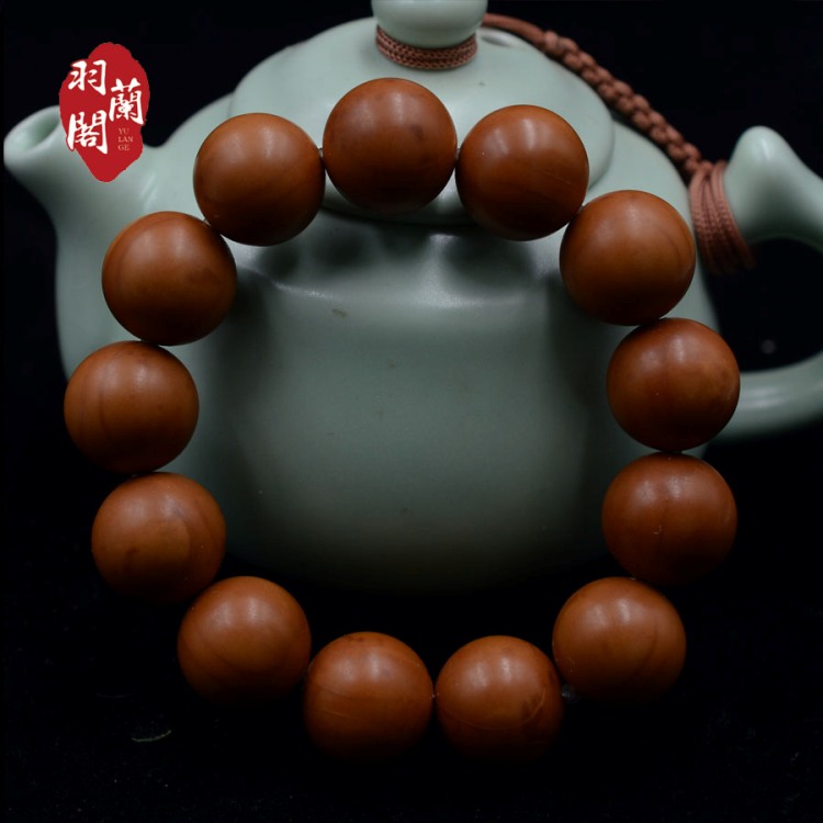 Zhoushan olive core round bead bracelet men's olive stone carving is round bracelet nuclear carving light bead boutique full product boyfriend