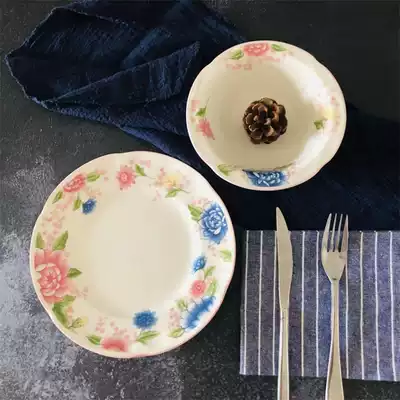 Exported to the United Kingdom ceramic household tableware Grain bowl flat plate porridge bowl oat bowl plate can be heated Royal Dalton