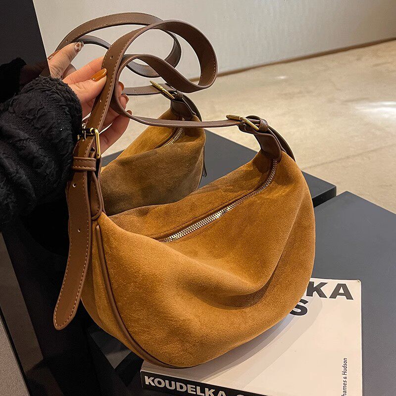 France light and luxurious ITSK package with female large capacity 2023 new pet inclined satchel superior frosted dumplings bag-Taobao