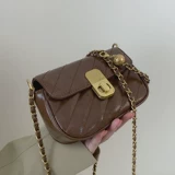 Небольшая сумка, сумка через плечо, модная цепь, сумка на одно плечо, коллекция 2023, на цепочке