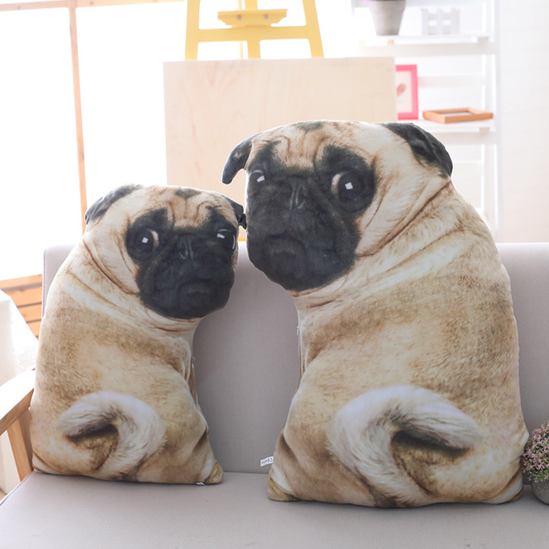 Simulation animal sanddog eight brother shaped pillow plush toy cute 3D stereoscopic pad nap pillow