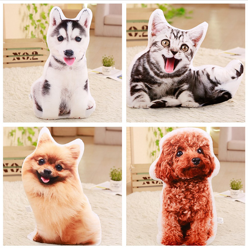 Plush Animal Cloth Doll Pet Holding Pillow Emulation 3d Dog Teddy Hassetch Toy Kitty Cute to blame girl