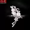 Jewelry Korean fashion brooch collar pin wild exaggerated imitation pearl corsage sweater cardigan shawl buckle brooch female