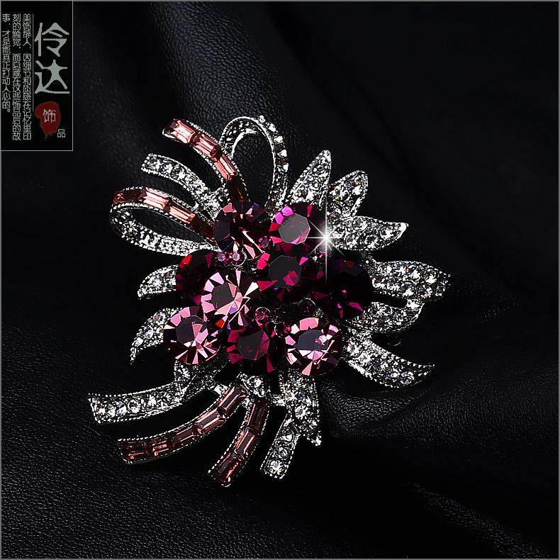 Broche femme LINGLADY en Zircon diamant - Ref 1185657 Image 11