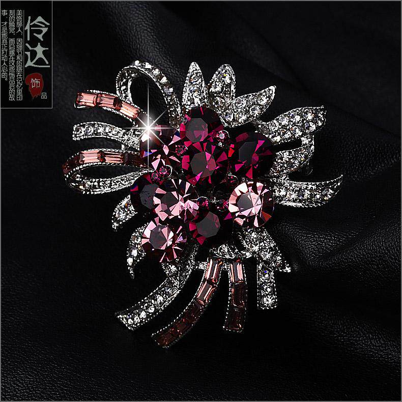 Broche femme LINGLADY en Zircon diamant - Ref 1185657 Image 13