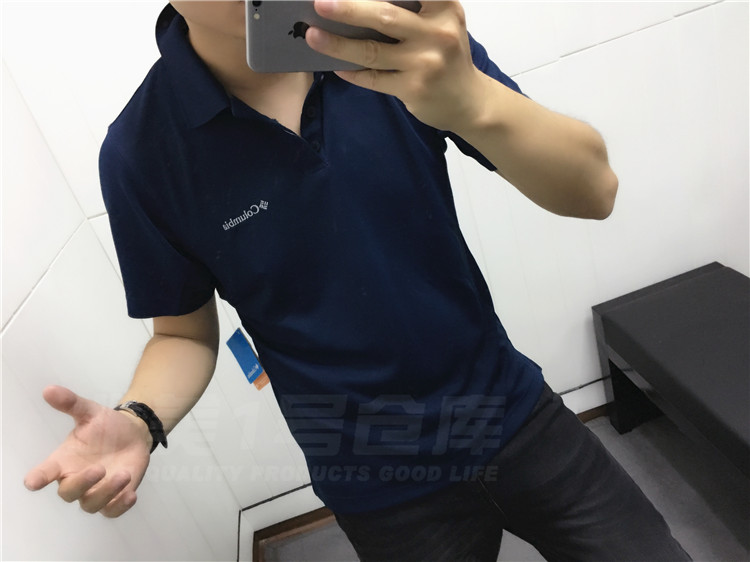 COLUMBIA Colombia Thể thao nam POLO Áo sơ mi ngắn tay áo polo lining