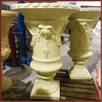 Sandstone Flowerpot Bonsai Flower Bowl Garden Sculpture Garden Flower Pot flower pots European-style minimalist Flower Pots Booking Angels Flower Bowl