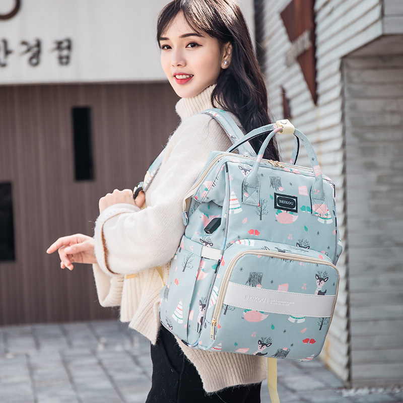 Mommy Pack Women Summer 2021 New post-Shoulder Bag Maternal-to-Child Shoulder Bag Out Mom Bag Big Capacity Travel Treasure bag