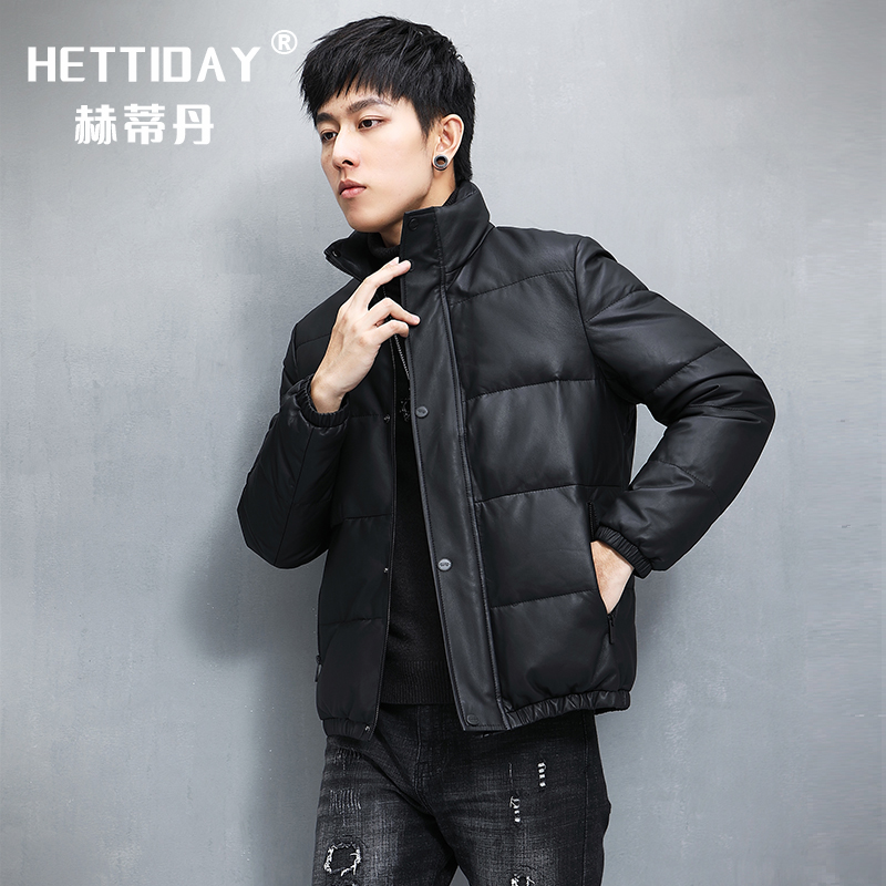 Winter Haining Fur Feather Costume Male Short Sheep Peel Han Edition Fixed Fuse Fuse Clothing Clothes and Thicken Clothes