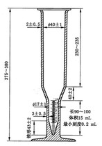 15ml lower diameter measuring cylinder under the pointed bottom measuring cylinder