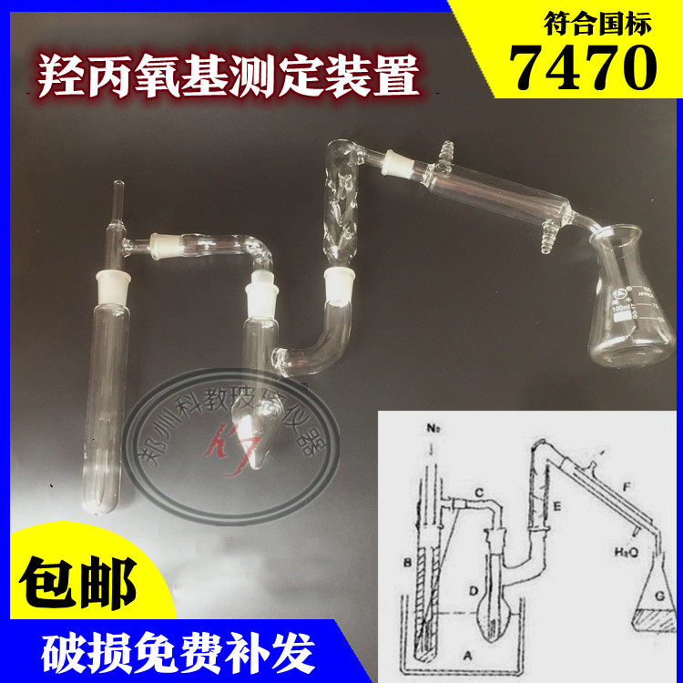 7470羟丙氧基测定装置 甲氧基测定仪详情页有使用方法玻璃仪器