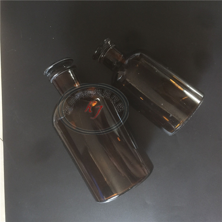 玻璃茶色棕色广口试剂瓶500ml 小口瓶细口瓶大口瓶药粉瓶