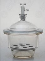 玻璃干燥器真空干燥器附瓷板厚料玻璃干燥器300mm各种规格