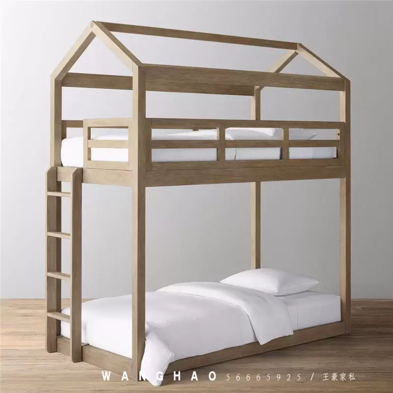 Чердак кровать дерево спальня детская кровать мальчики выбраться из кровати двуслойная кровать маленький дом пол кровати секретная база кровати