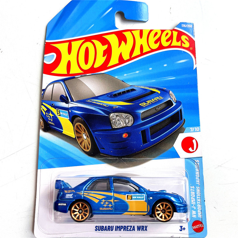 Hotwheels 2026J Alloy Sports Car Model Subaru Impreza Wrx