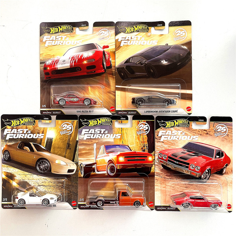 Hotwheels Fast and Furious Car Model Hnw46 Nissan Toyota Supra Porsche Hnr88