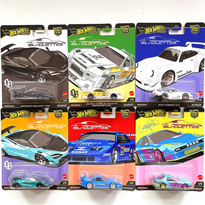 Hot Wheels No. 0 Car Silhouette Car Culture Porsche 930 Rwb Skyline Iron Base Rubber Tire Collector's Edition Fpy86