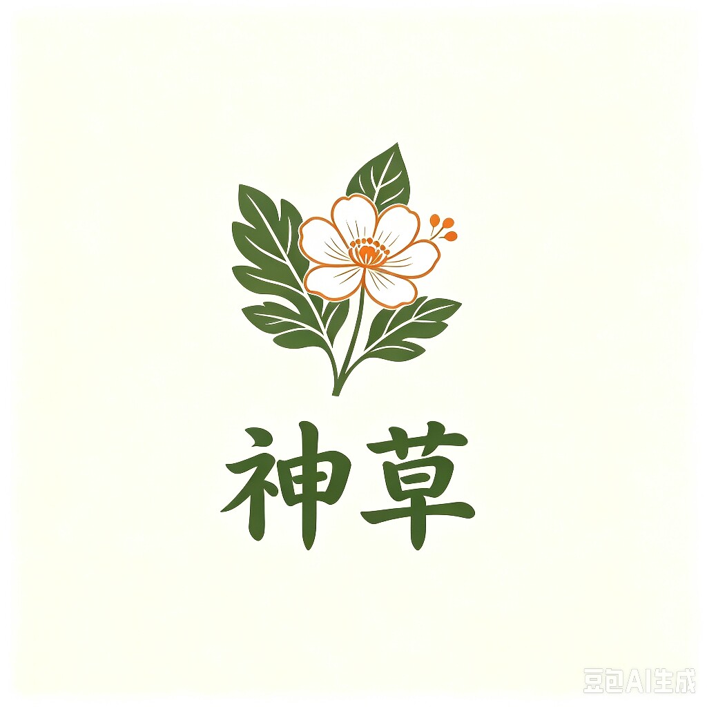神草养生坊的LOGO