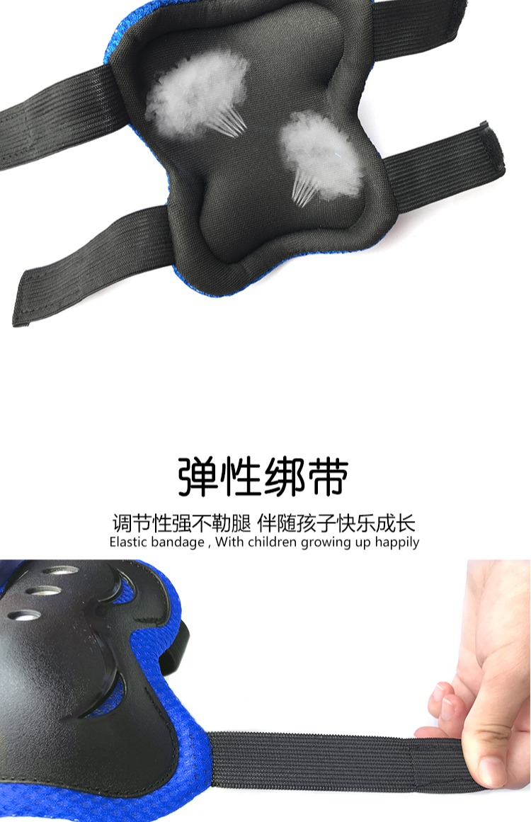 Trẻ em trượt băng bảo vệ miếng đệm đầu gối tay đầy đủ của bé phá vỡ cân bằng chống xe đạp cô gái trẻ em mũ bảo hiểm trượt băng - Dụng cụ thể thao găng tập gym