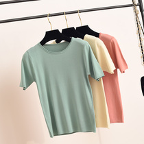 Live seconds kill - trawl tricolor knitting T - shirt collar short - sleeve commute