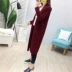 Mùa thu đông 2019 của phụ nữ dày cổ chữ V rộng áo len dài tay áo len áo len dài tay áo len cỡ lớn thủy triều - Cardigan áo len sát nách Cardigan